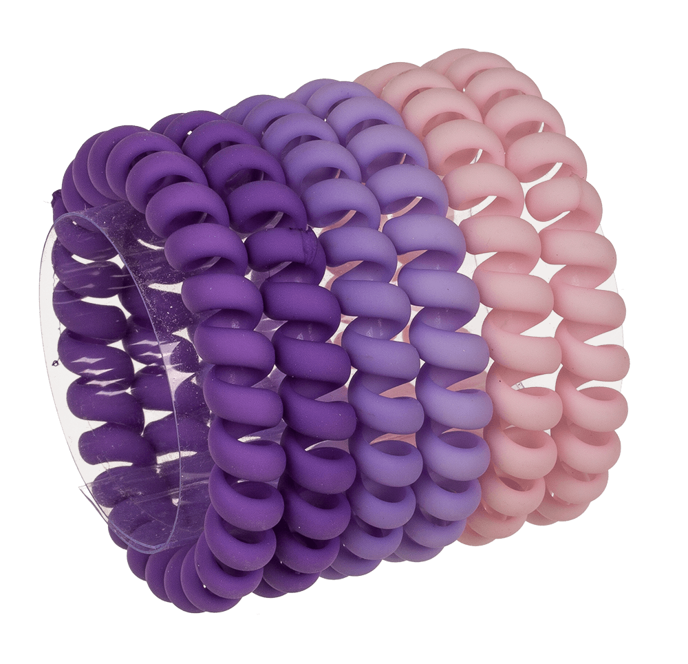 Spiral hair ribbon, Telephone cord, matte,