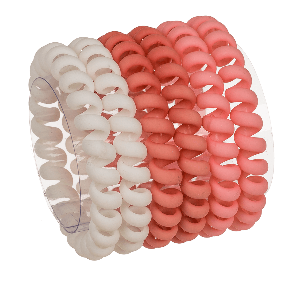 Spiral hair ribbon, Telephone cord, matte,