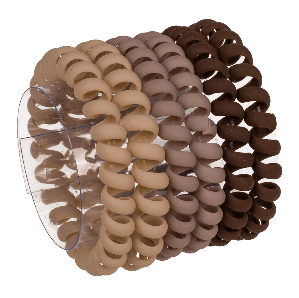 Spiral hair ribbon, Telephone cord, matte,