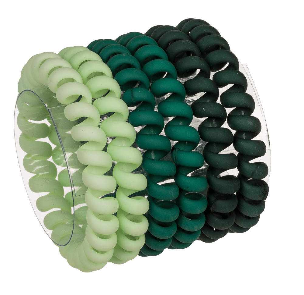 Spiral hair ribbon, Telephone cord, matte,