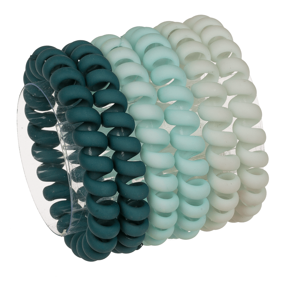 Spiral hair ribbon, Telephone cord, matte,