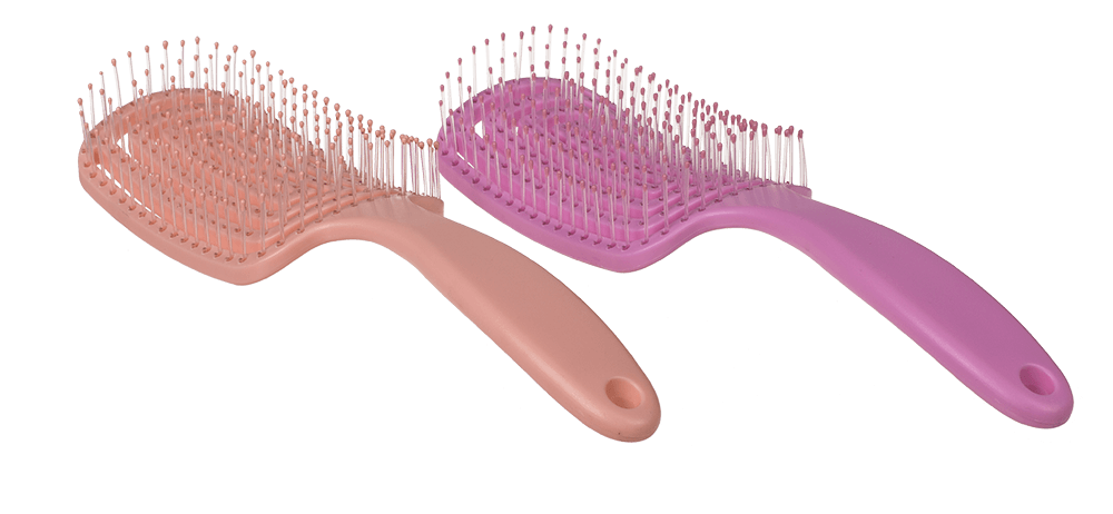 Flexible detangling brush,