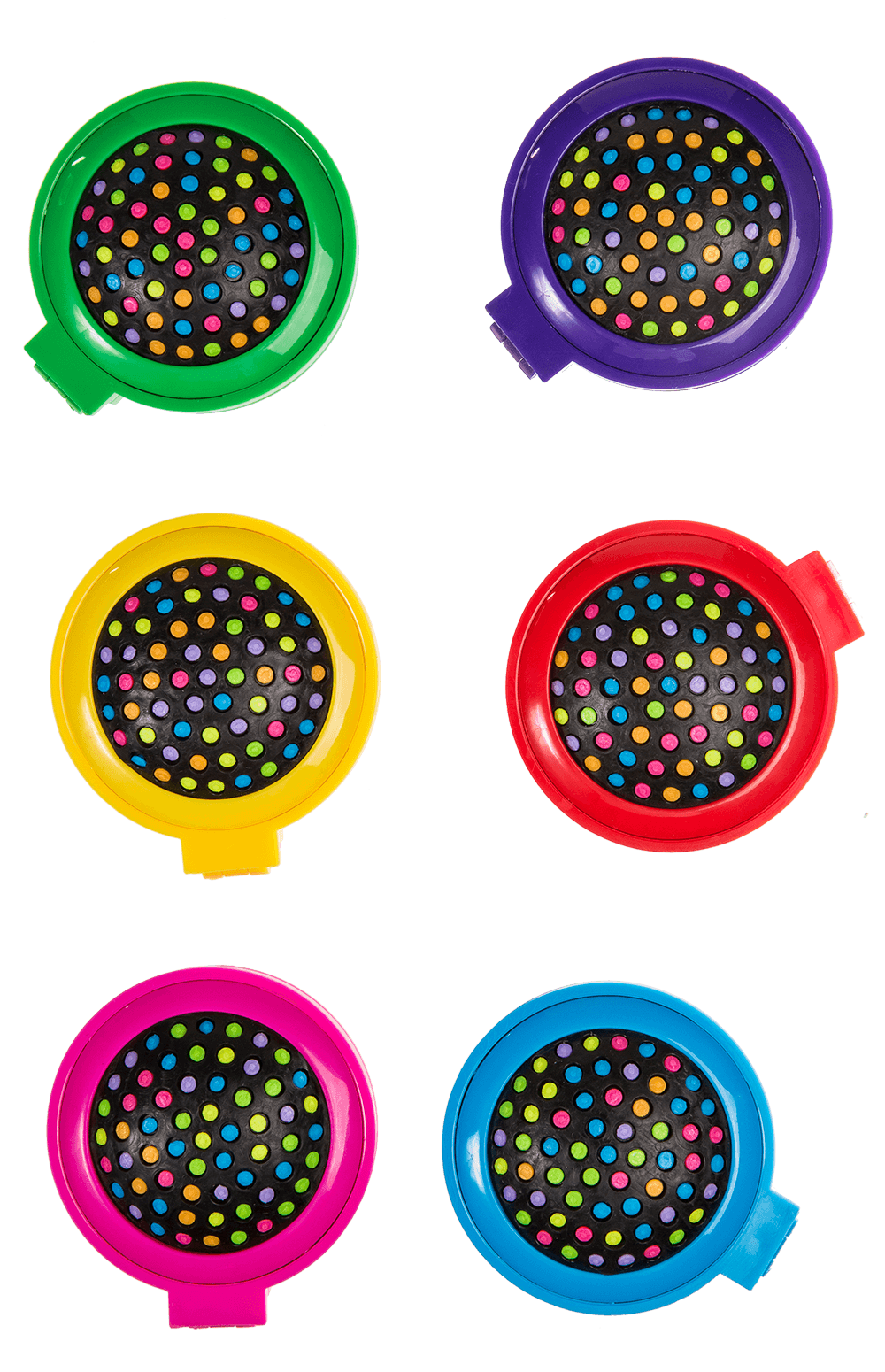 Pocket mirror with brush,