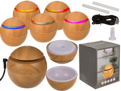 Mini humidifier/oil diffuser, Wooden Optic,