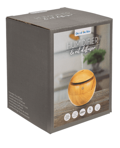 Mini humidifier/oil diffuser, Wooden Optic,