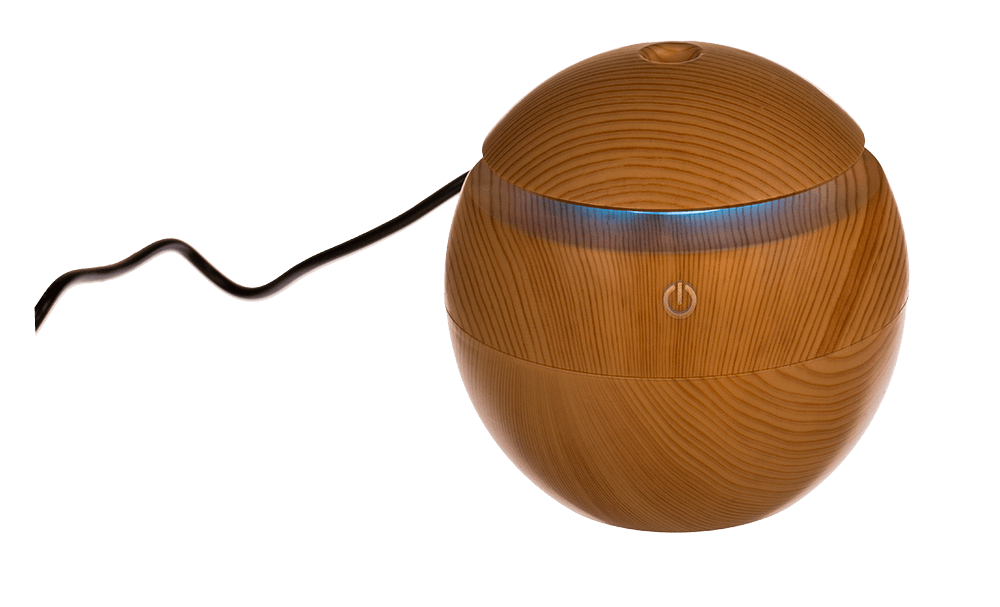 Mini humidifier/oil diffuser, Wooden Optic,