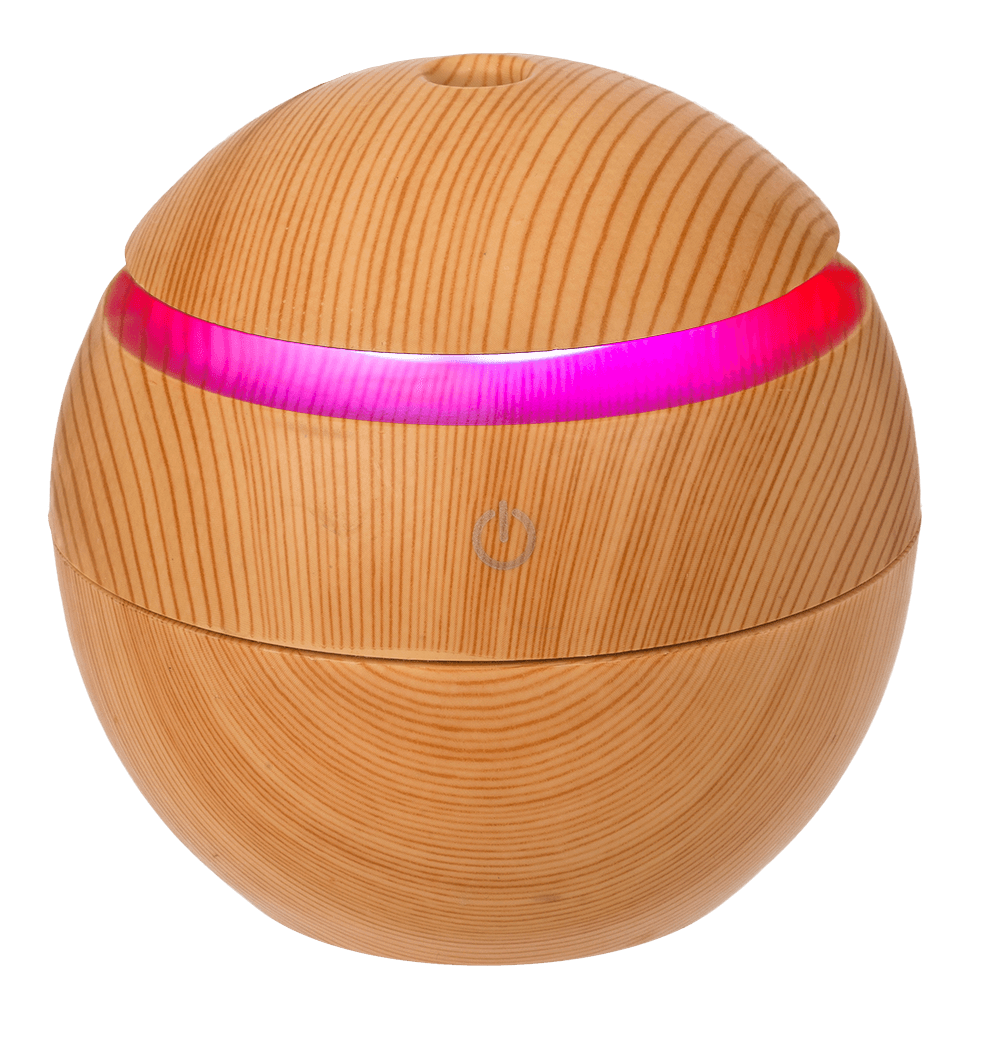 Mini humidifier/oil diffuser, Wooden Optic,
