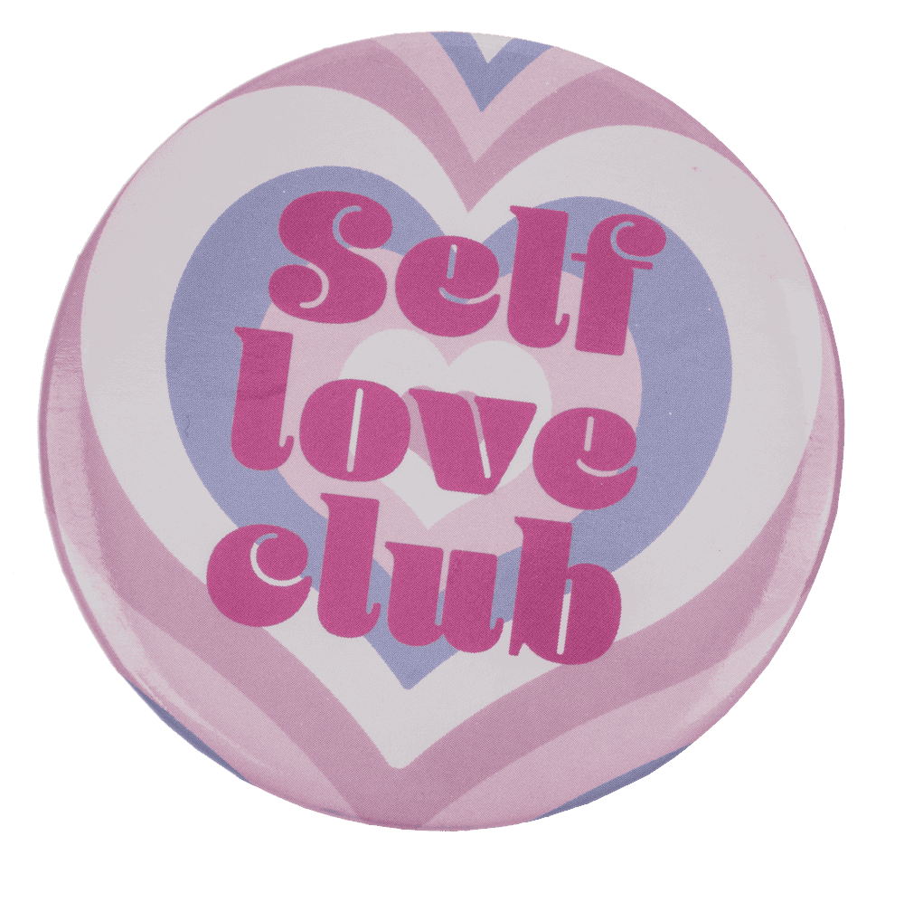 Round shaped pocket mirror, Love,