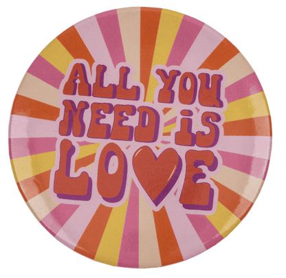 Round shaped pocket mirror, Love,