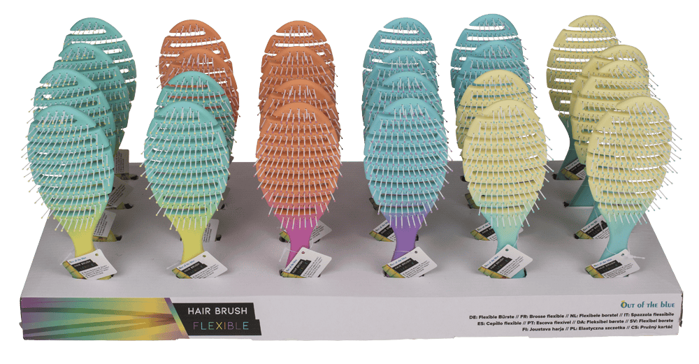 Flexible hair brush, Candy Colours,