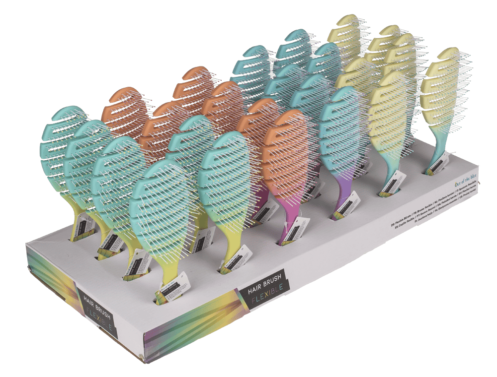 Flexible hair brush, Candy Colours,