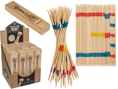 Wooden-micado game, ca. 19 cm, in wooden box,