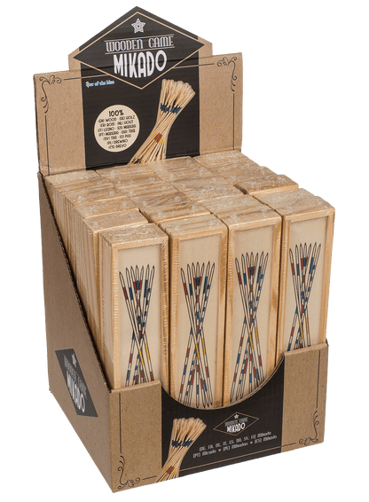 Wooden-micado game, ca. 19 cm, in wooden box,