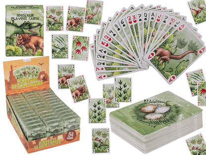 Playing cards, Dinosaur, approx. 5,7 x 8,7 cm,