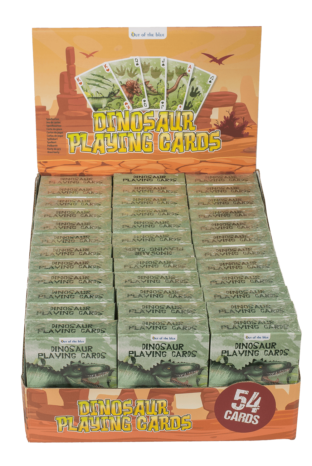 Playing cards, Dinosaur, approx. 5,7 x 8,7 cm,