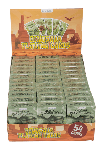 Playing cards, Dinosaur, approx. 5,7 x 8,7 cm,