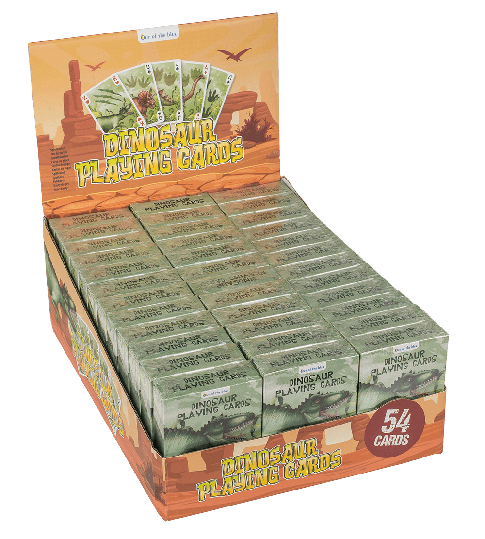 Playing cards, Dinosaur, approx. 5,7 x 8,7 cm,