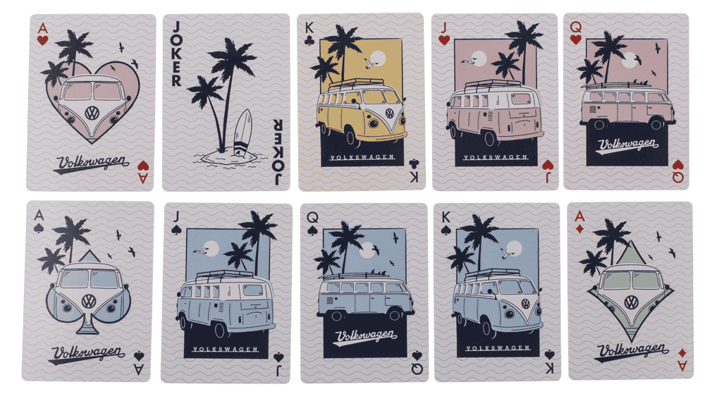 Playing cards, VW,