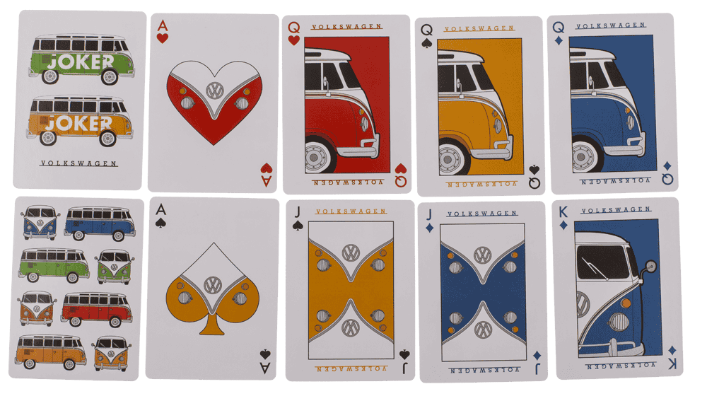 Playing cards, VW,