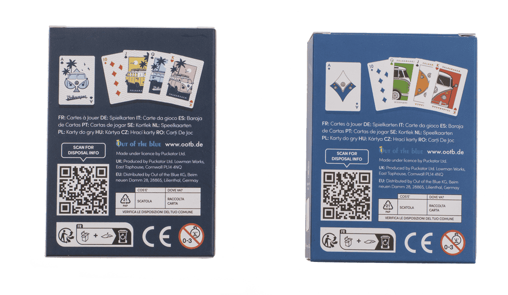 Playing cards, VW,