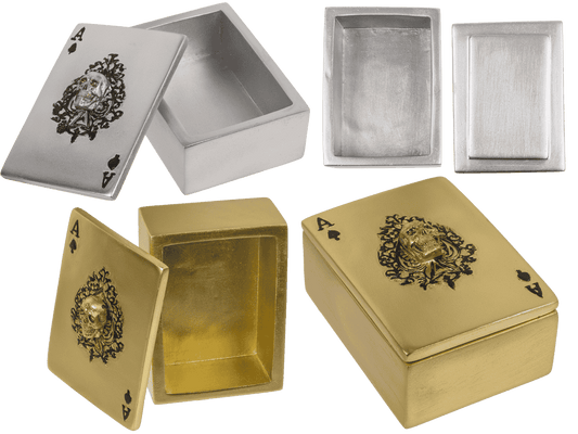 Storage box for playing cards, Skull,