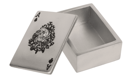 Caja para guardar naipes, calavera