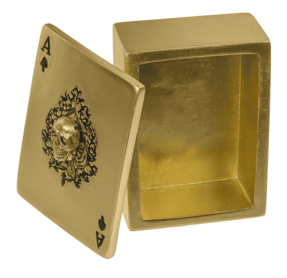 Caja para guardar naipes, calavera