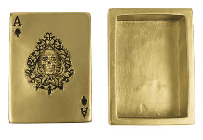 Caja para guardar naipes, calavera