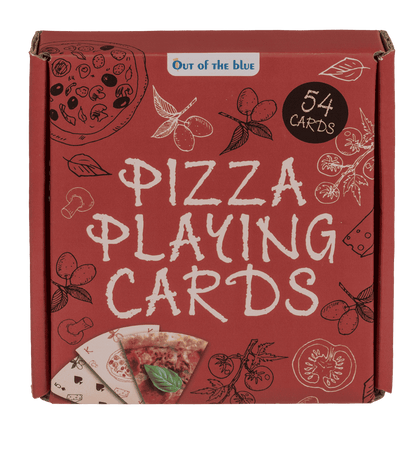 Cartas de juego, pizza