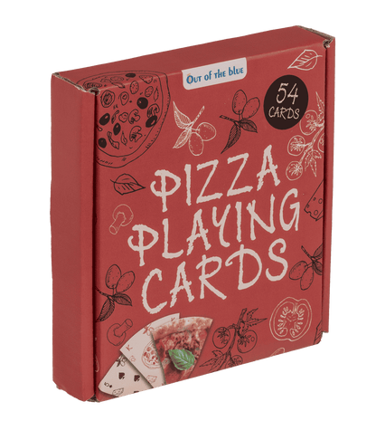Cartas de juego, pizza