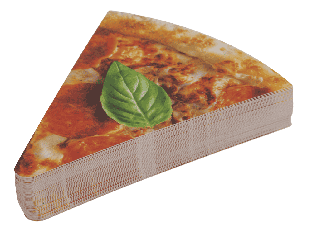 Cartas de juego, pizza