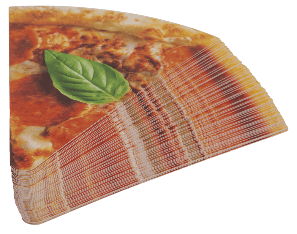 Cartas de juego, pizza