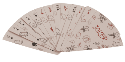 Cartas de juego, pizza