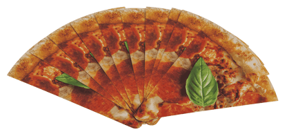 Cartas de juego, pizza