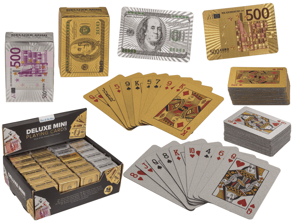Deluxe Mini Playing cards, approx. 3,8 x 5,4 cm,