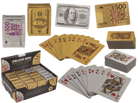 Deluxe Mini Playing cards, approx. 3,8 x 5,4 cm,