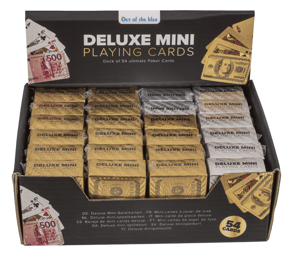 Deluxe Mini Playing cards, approx. 3,8 x 5,4 cm,