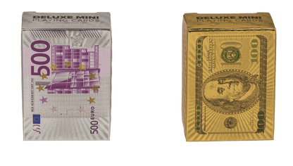 Deluxe Mini Playing cards, approx. 3,8 x 5,4 cm,