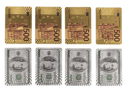 Deluxe Mini Playing cards, approx. 3,8 x 5,4 cm,