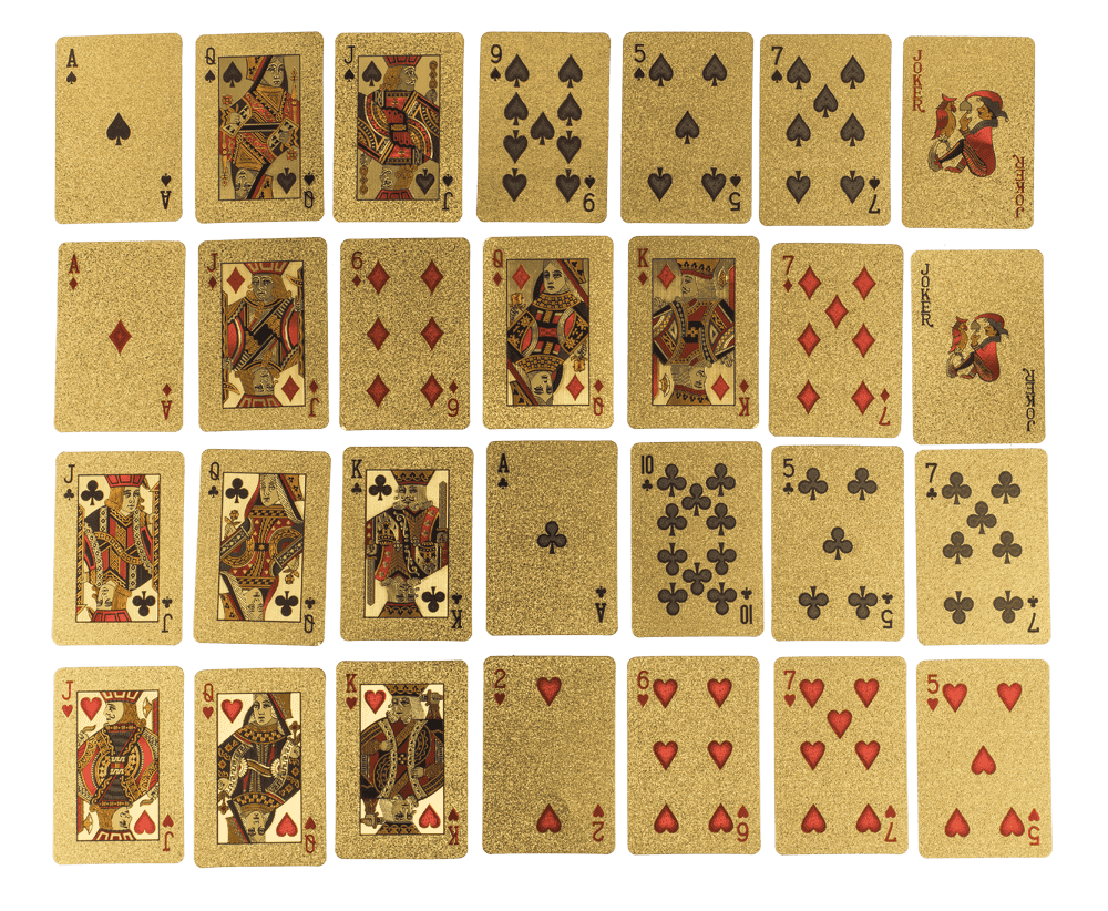 Deluxe Mini Playing cards, approx. 3,8 x 5,4 cm,