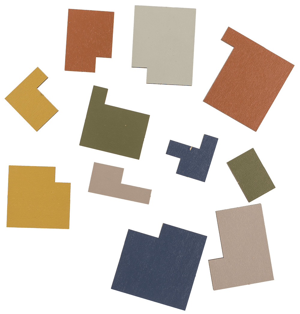 Wooden Puzzle, 8 ass.,