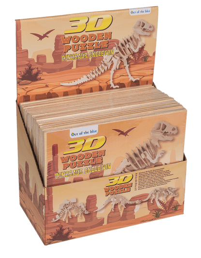 Natural Wooden 3D Puzzle, Dinosaur Skeleton I,