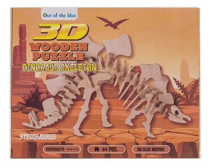 Natural Wooden 3D Puzzle, Dinosaur Skeleton I,
