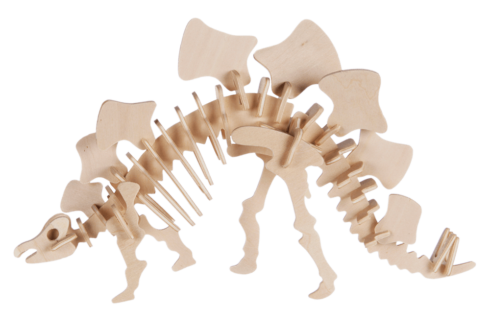 Natural Wooden 3D Puzzle, Dinosaur Skeleton I,