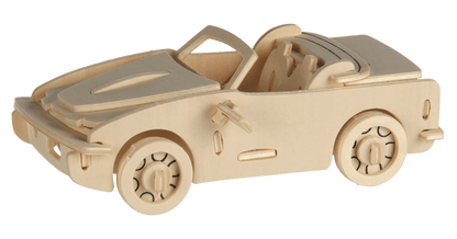 Natural Wooden 3D Puzzle, Cars,