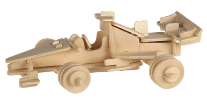 Natural Wooden 3D Puzzle, Cars,