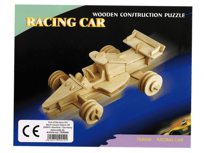 Natural Wooden 3D Puzzle, Cars,