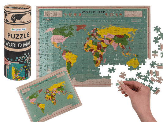 Puzzle, World Map,
