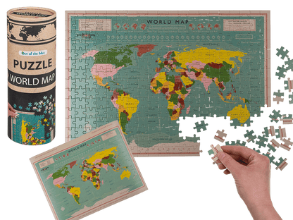 Puzzle, World Map,