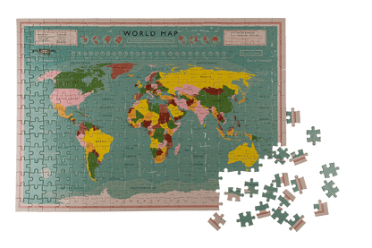 Puzzle, World Map,